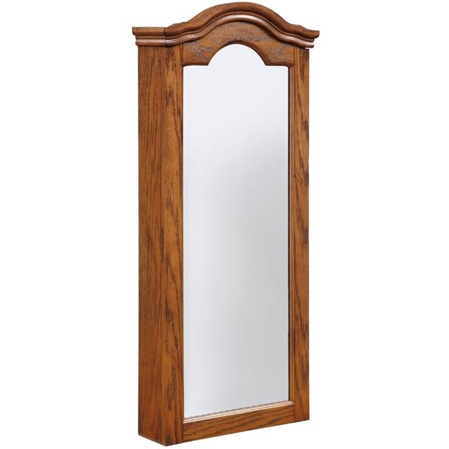 Powell Furniture - Antique Oak Wall Jewelry Storage Mirror - 647-233 at Sears.com