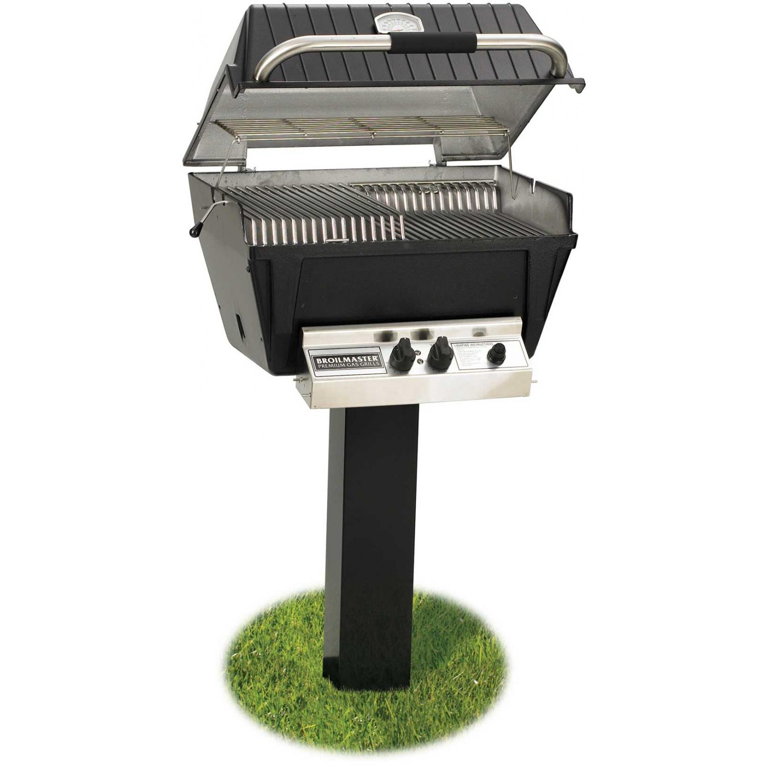 Broilmaster P4-xfn Premium Natural Gas Grill On Black In-ground Post at Sears.com
