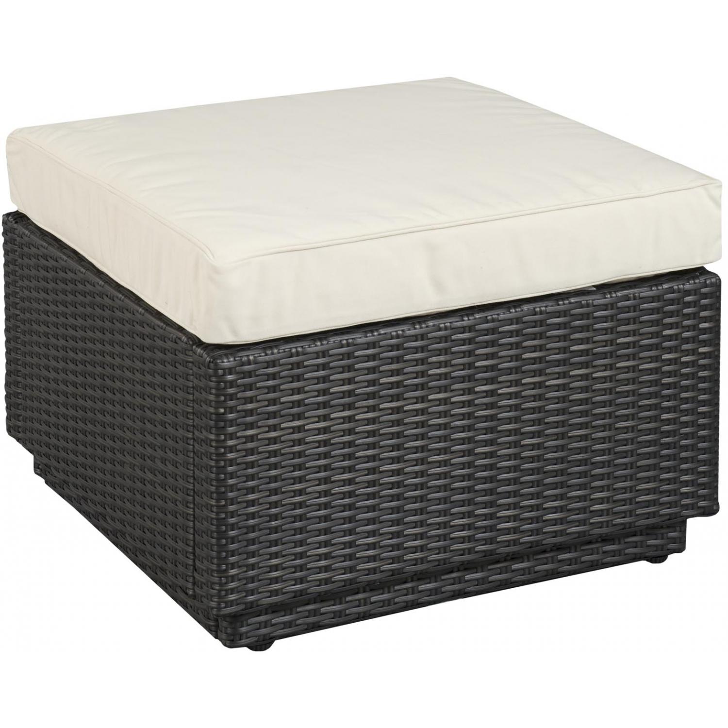 Home Styles Riviera Resin Wicker Patio Ottoman - Stone at Sears.com
