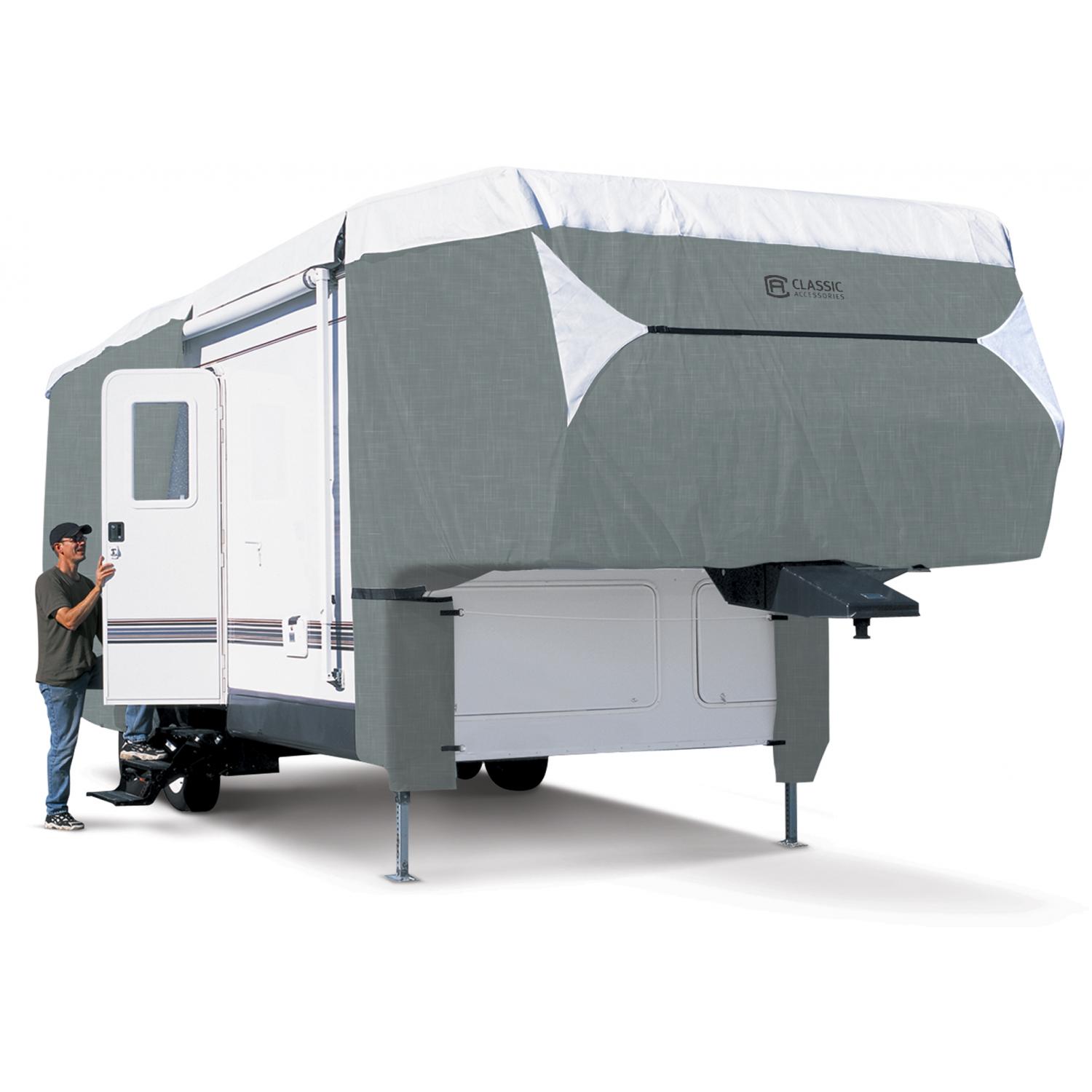 Classic Accessories Polypro 3 5th Wheel Cover - Grey/White - X-tall Model 4 at Sears.com