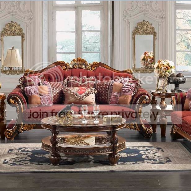 Homey Design Formal Luxury Sofa & Loveseat Antique Style Traditional Living room Sofa Loveseat Chair Coffee & End Tables #HD-257 at Sears.com
