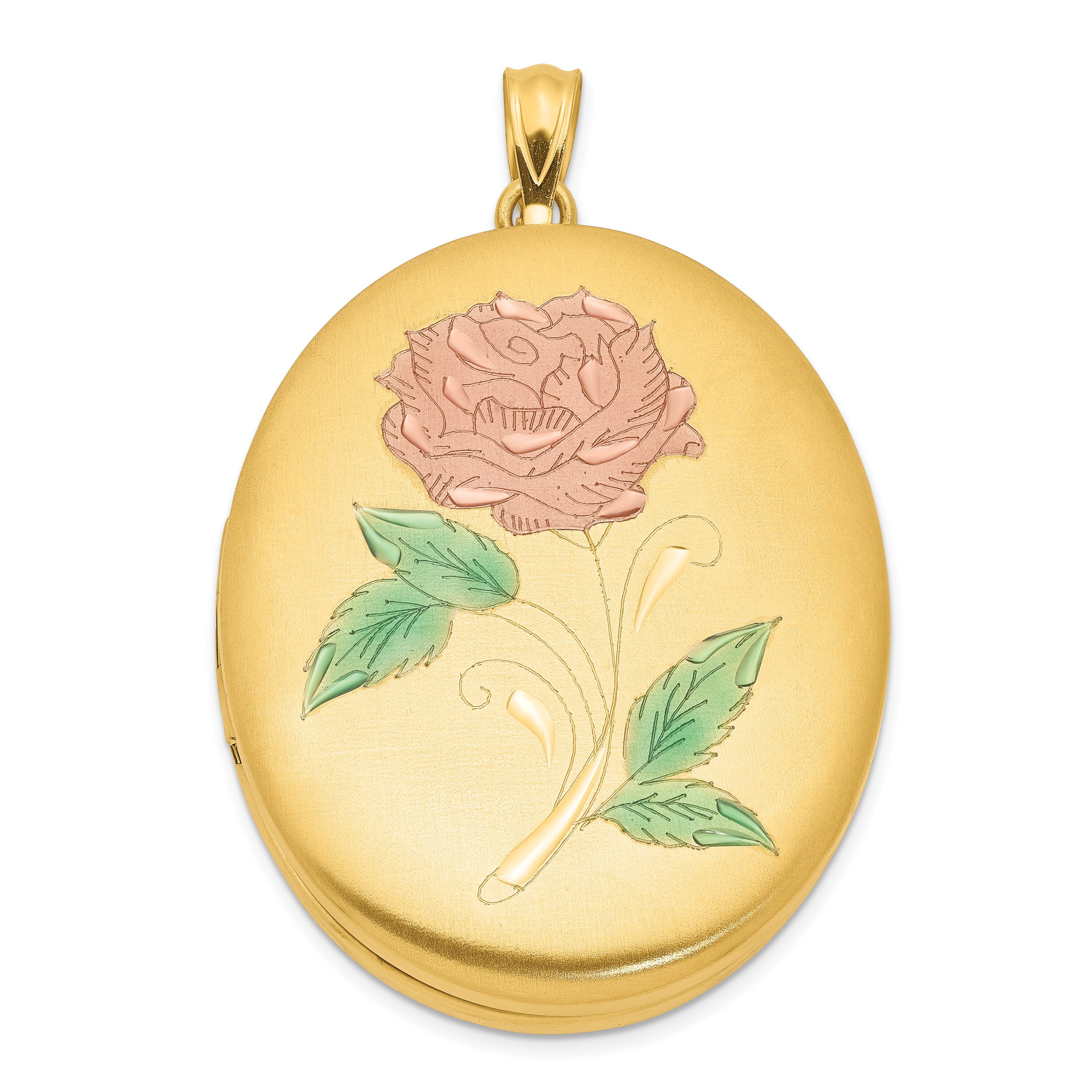 Findingking 14K Gold Filled 4 Frame Flower Oval Locket 39mm at Sears.com