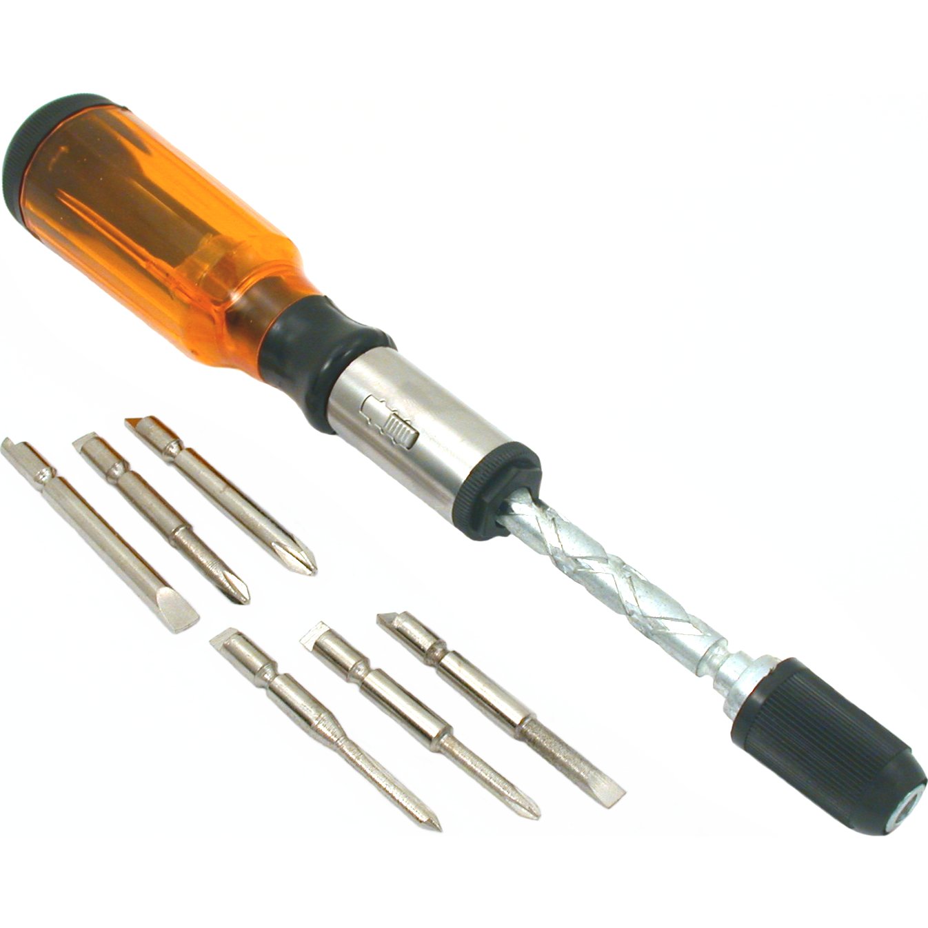 Findingking Spiral Ratchet Screwdriver Phillips Slotted Bits Tool at Sears.com