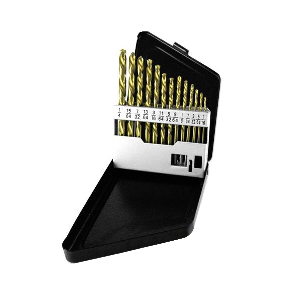 Findingking 13 Pcs Neiko Left Hand Titanium Coated Drill Bit Set at Sears.com