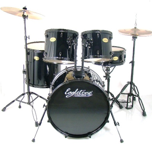 Eagletone 5-piece Neo-Rebel Black Drum Set at Sears.com