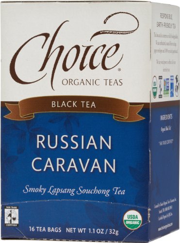 Choice Organic Teas Black tea Russian Caravan-Smoky Lapsang Souchong Tea,16 Tea Bags, 1.1 Oz (Pack of 6) at Sears.com