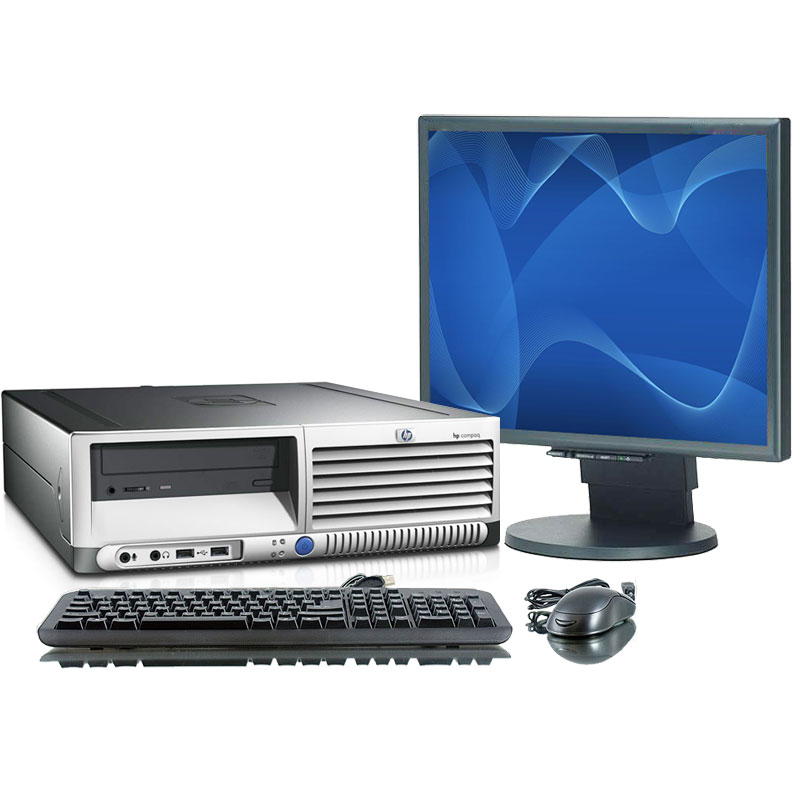 HP REFURBISHED HP Compaq DC7100 SFF 3.0GHz P4 1GB 40GB DVD Win 7 Pro Computer w 19" LCD at Sears.com