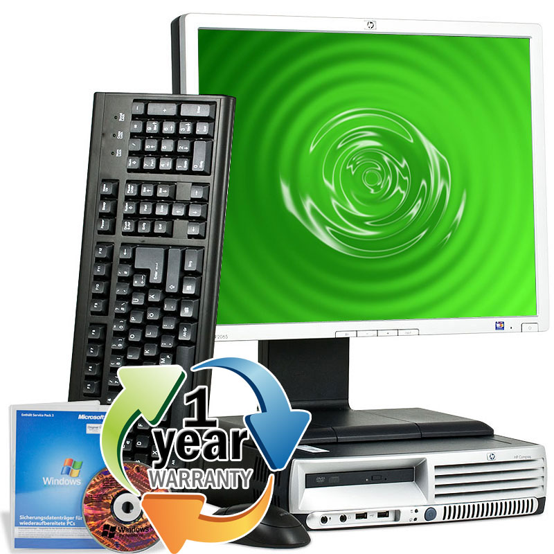 HP REFURBISHED HP DC7700 C2D 1.86GHz 2GB 400GB CDRW DVD Win 7 Pro Desktop Computer + 17" LCD at Sears.com