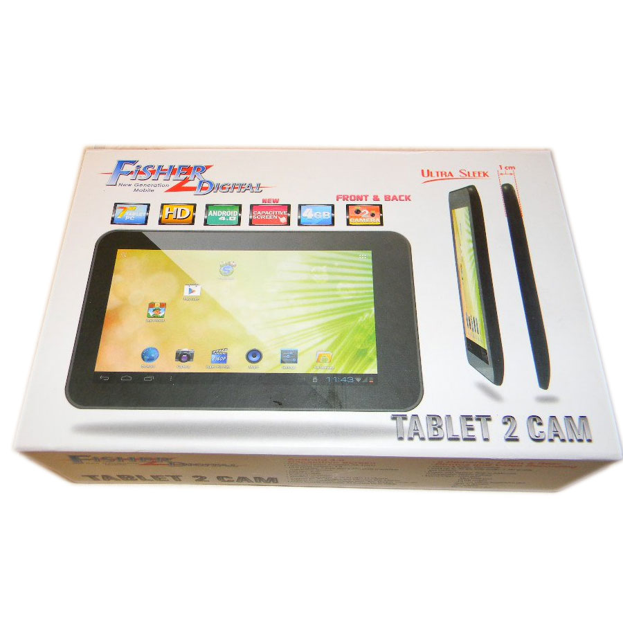 Fisher digital 07 Inch Fisher Digital Android 4.0 Tablet PC Capacitive Screen HD 4GB with Dual Camera White at Sears.com