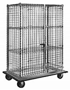 Eagle Group DTSC2448 29 3/4" x 52 7/8" x 69" chrome dolly truck, full-size security unit. at Sears.com