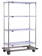 Eagle Group DT2160-ZS 21" x 60" EAGLEbrite zinc, dolly truck with resilient swivel casters at Sears.com