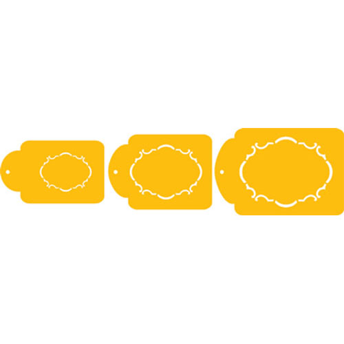 Designer Stencils Designer Decorating Stencil, Monogram Ovals. Set of 3 Sizes at Sears.com