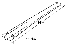 Charbroil 80012284 Gas Grill 80009027 Replacement 80009947 Stainless Steel Burner 80012205 at Sears.com