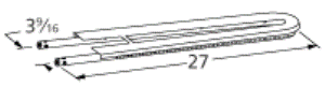 Charbroil Gas Barbecue Grill Replacement Burner 5068007, 4068206, 4594008, 5994005 at Sears.com