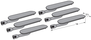 Sears Gas Grill Replacement Cast Iron Burner 29561, 6 Pack at Sears.com