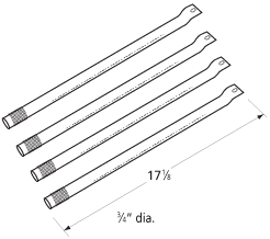 Amana Gas Barbecue Grill Replacement Grill Burner SRHFCTG2608013, 4 Pack at Sears.com