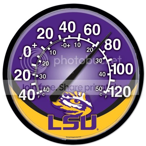 Wincraft LSU TIGERS OFFICIAL 12.75" DIAMETER NCAA THERMOMETER at Sears.com
