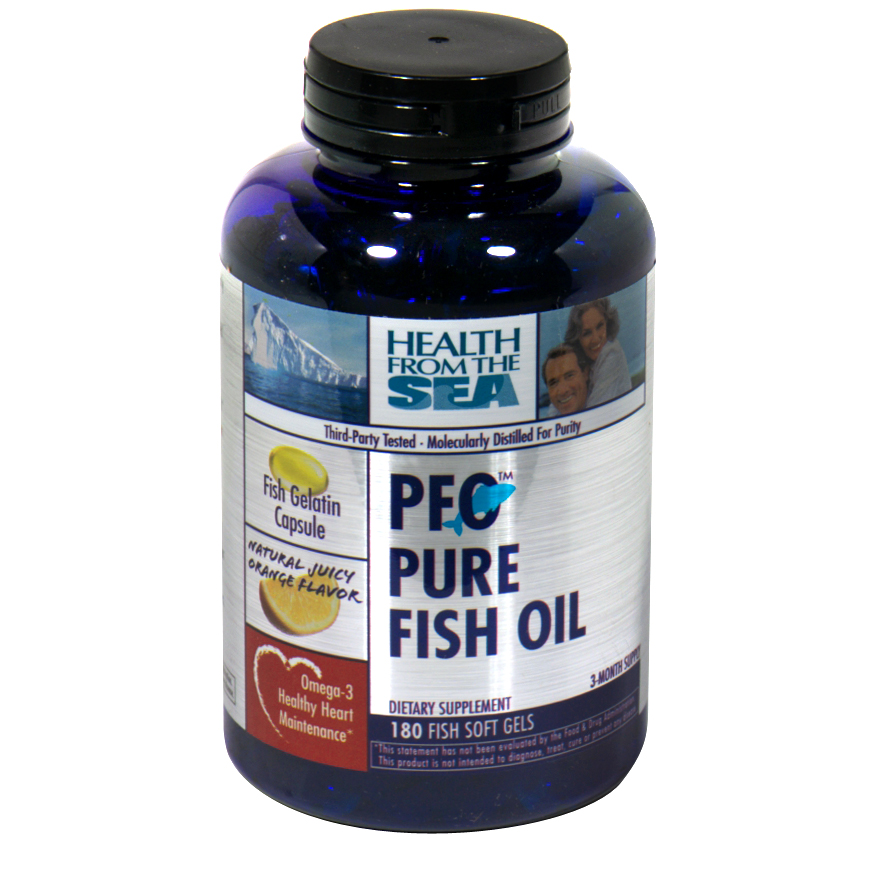 Health From The Sun PFO Pure Fish Oil, 180 Soft Gel Capsules