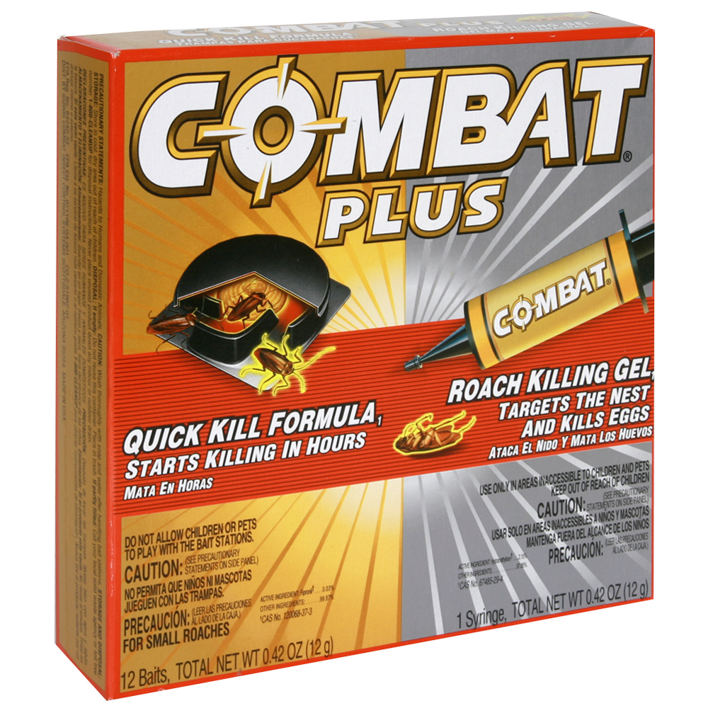 Combat Max Defense System Small Roach Killing Bait and Roach Killing Gel