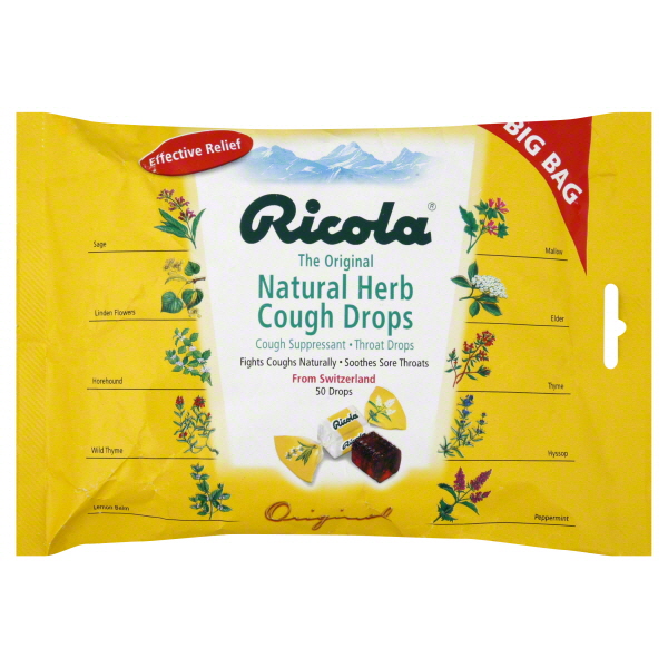 Ricola Herb Cough Drops, Natural Herb, 50 Ct