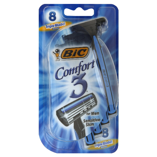 BIC Comfort 3 Disposable Shavers for Men, 4 pair BIC Comfort 3 Disposable Shavers for Men, 4 pair