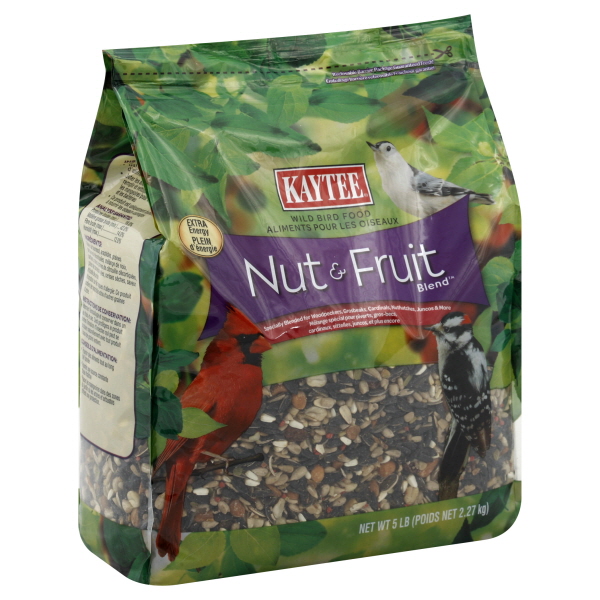 Kaytee Bird Food, Wild, Nut & Fruit Blend, 5 lb (2.27 kg) Lawn