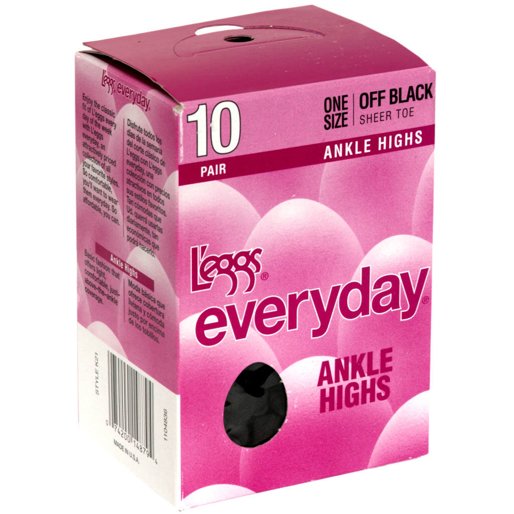 L'eggs Women's 10-Pairs Everyday Ankle-High Stockings, Size: One size L'eggs Women's 10-Pairs Everyday Ankle-High Stockings, Size: One size