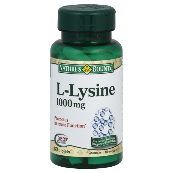 Nature's Bounty L-Lysine - 1000 mg, 60 Tablets