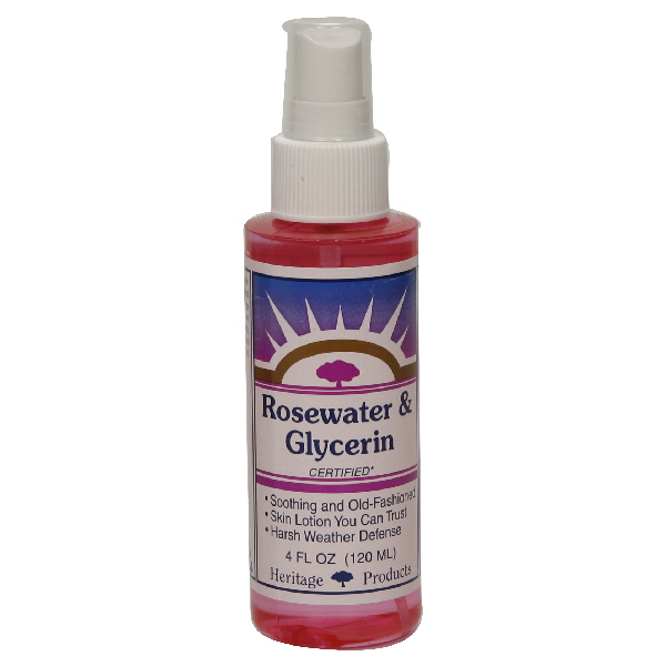Heritage Products Rosewater & Glycerin, 4 ounces