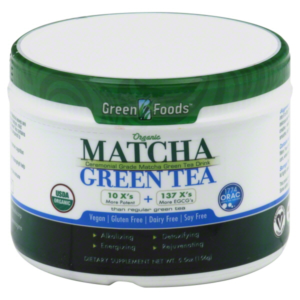 GREEN FOODS AY50367 Green Foods Matcha Green Tea -1x5.5 Oz