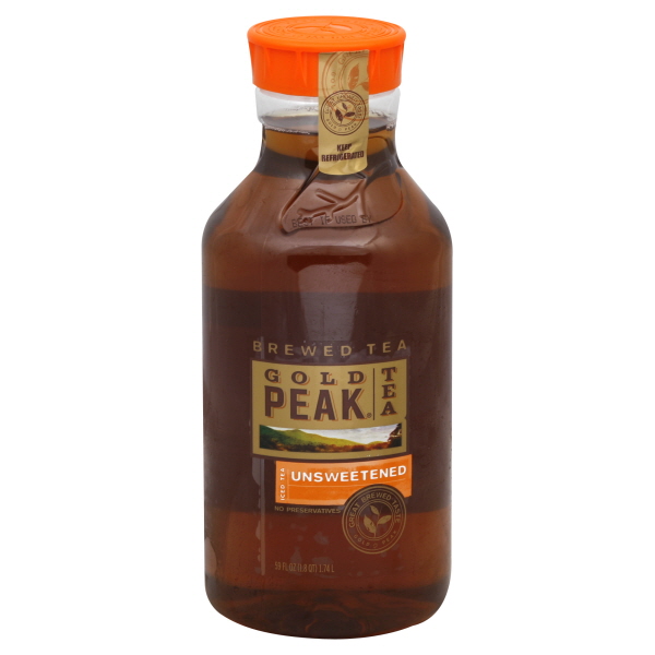 Gold Peak Iced Tea, Unsweetened, 59 fl oz (1.8 qt)