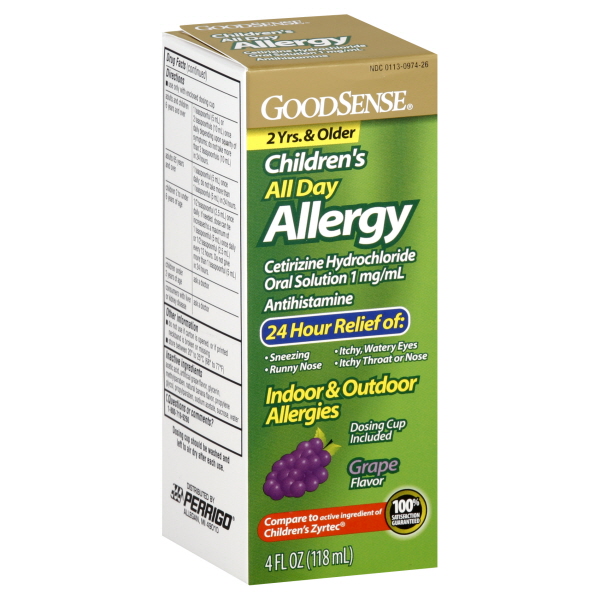 GoodSense Children's Grape Flavor All Day Allergy Medicine