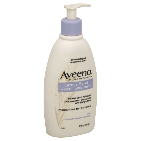Aveeno Stress Relief Moisturizing Body Lotion with Lavender, Natural Oatmeal and Chamomile & Ylang-Ylang Essential Oils to Calm 