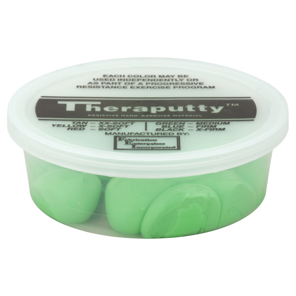 CanDo TheraPutty Standard Exercise Putty, Green: Medium, 4 oz