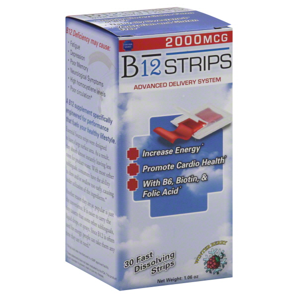 Essential Source B12 Strips with B6 and Biotin - 30 Pack