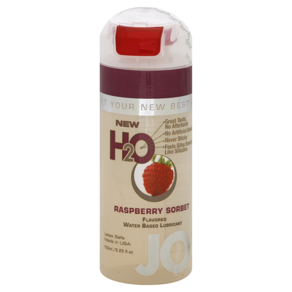 System Jo Flavored Water Based Lubricant Raspberry Sorbet 5.25 Ounces