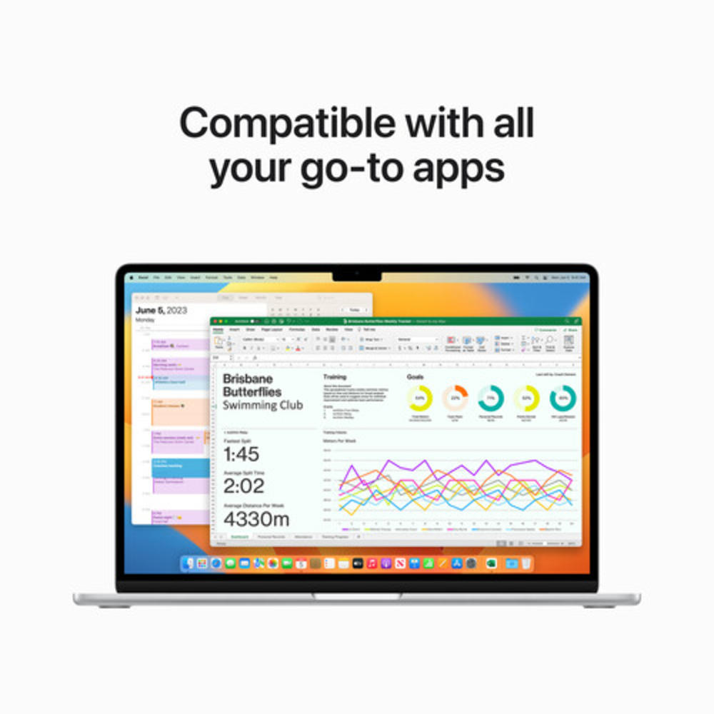 Apple MacBook Air 15" Laptop - M2 chip - 8GB Memory - 256GB SSD (Latest Model) - Midnight