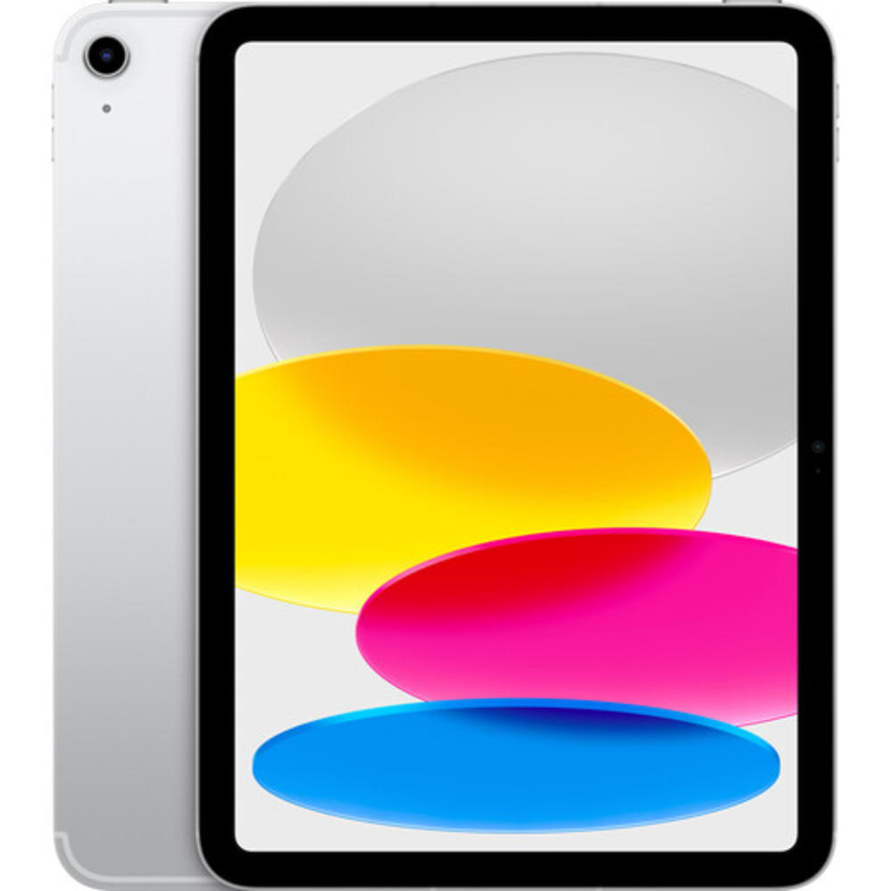 Apple iPad 10 10.9" Display 64GB Storage WiFiiPad 10 10.9" Display 64GB Storage WiFi + Unlocked Cellular MQ6J3LL/A - Silver