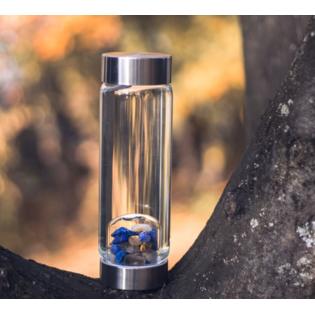 VitaJuwel Water Bottles With GemPod Crystals, Inspiration (lapis 