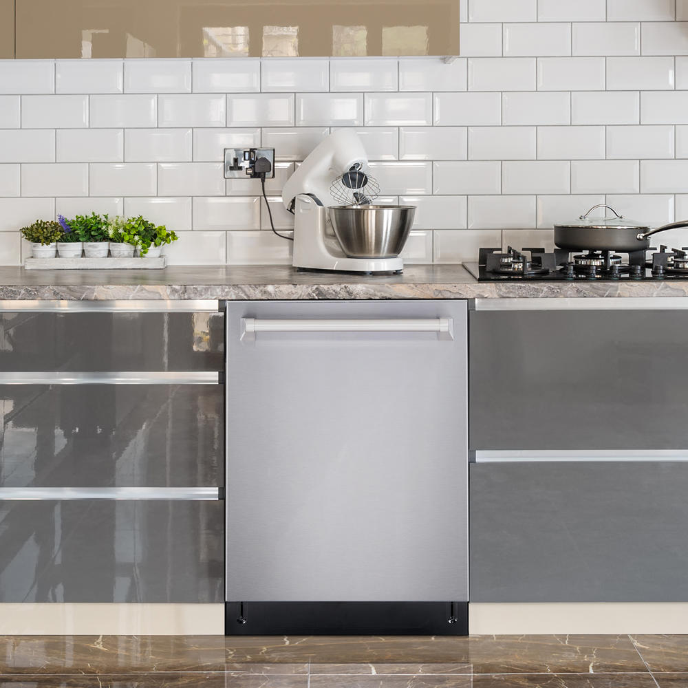 Cosmo 24 in. Top Control Built-In Tall Tub Dishwasher in Fingerprint Resistant Stainless Steel