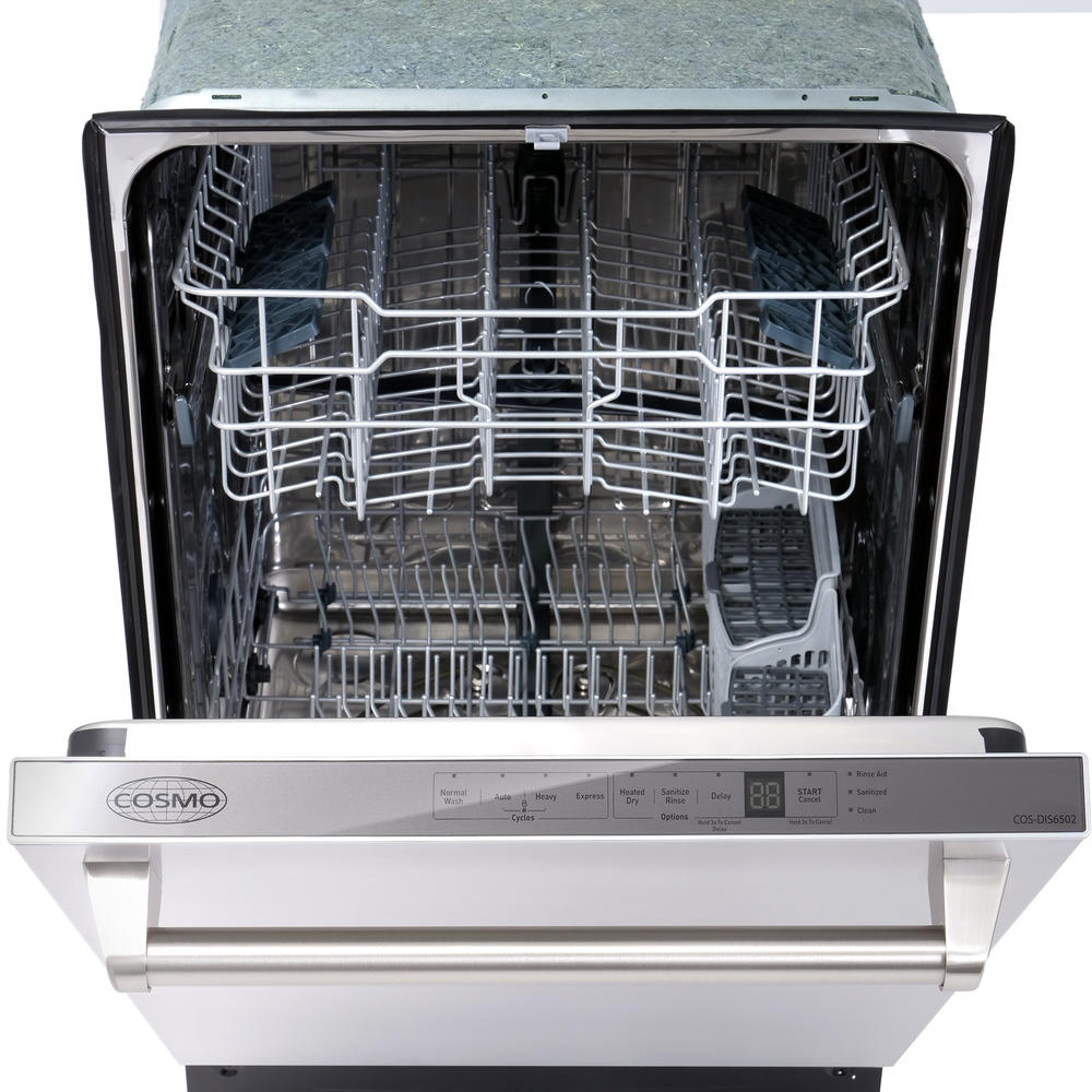 Cosmo 24 in. Top Control Built-In Tall Tub Dishwasher in Fingerprint Resistant Stainless Steel