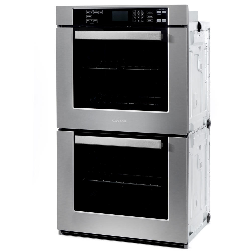 Cosmo 30 in. Double Electric Wall Oven Self-Cleaning with Convection in Stainless Steel