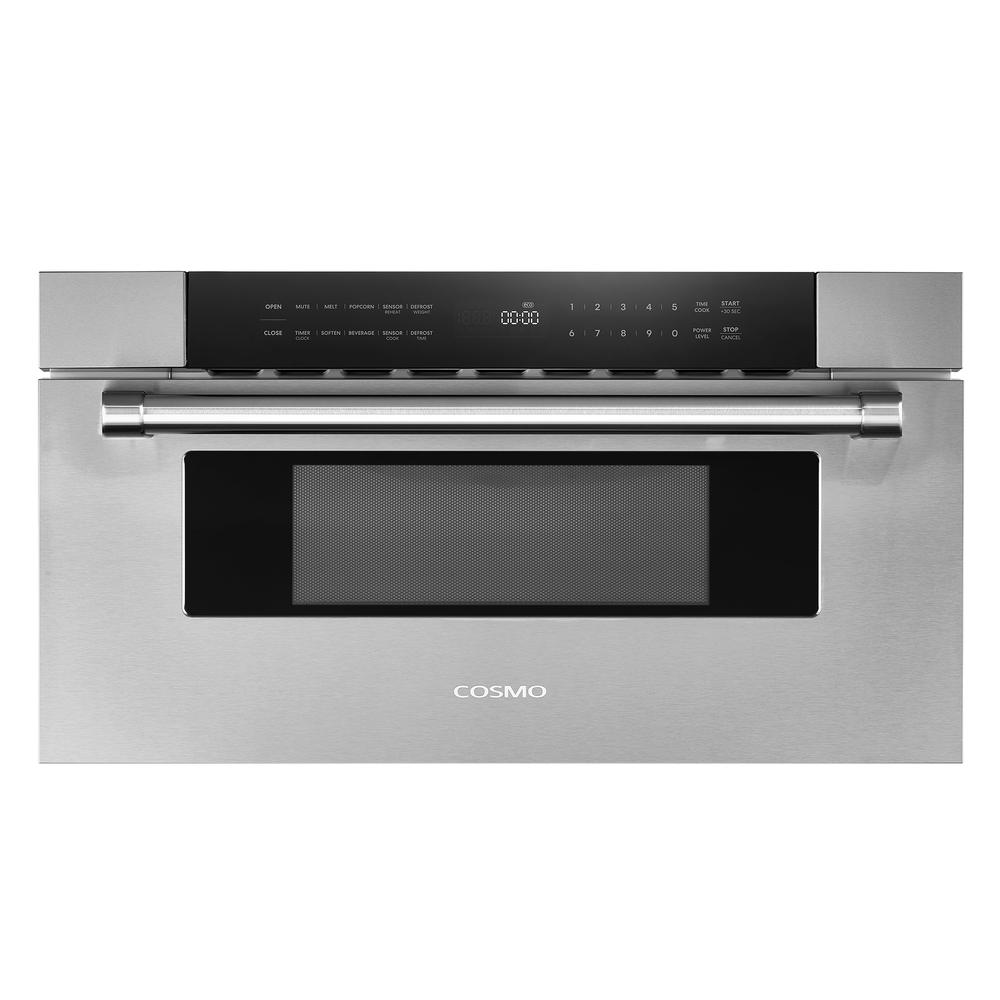 Cosmo 30 in. Built-in Microwave Drawer with Automatic Presets, Touch Controls, Defrosting Rack and 1.2 cu. ft. Capacity