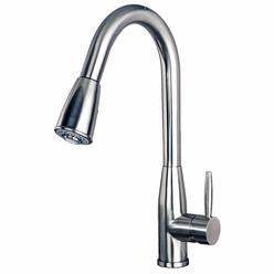 Builders Shoppe 1150SS 16" Single Handle Pull-Down Kitchen Faucet Stainless Steel Finish