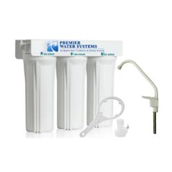 Premier Water Systems Premier Triple Stage Under Sink Water Filtration: Reduces Arsenic, heavy metals