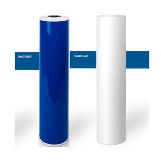 GAC Carbon Water Filter Cartridge 2 x Big Blue 20 x 4.5 Whole House Sediment
