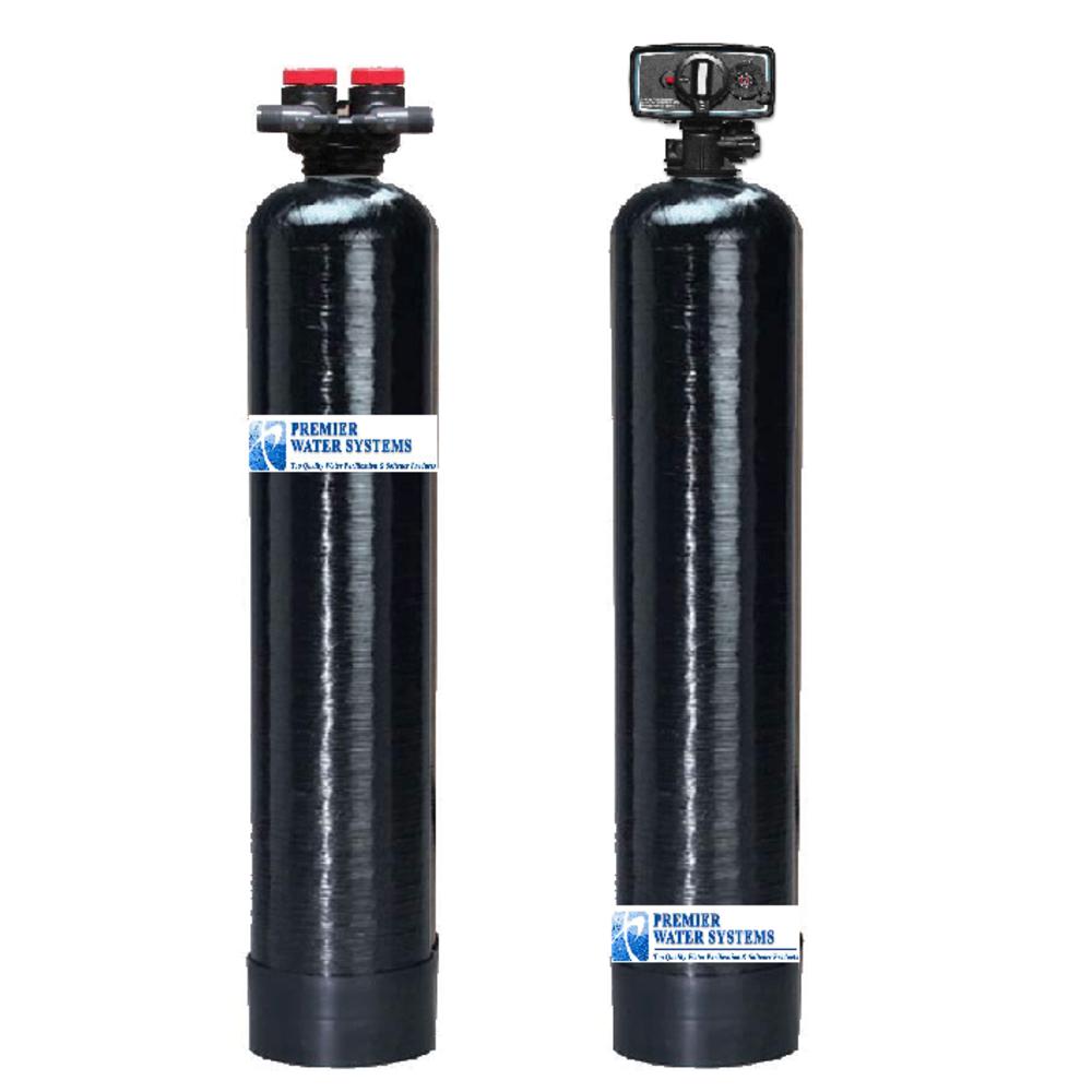 Premier Water Systems Salt Free Water Conditioner 20 GPM + Backwash Whole House Carbon Filter System