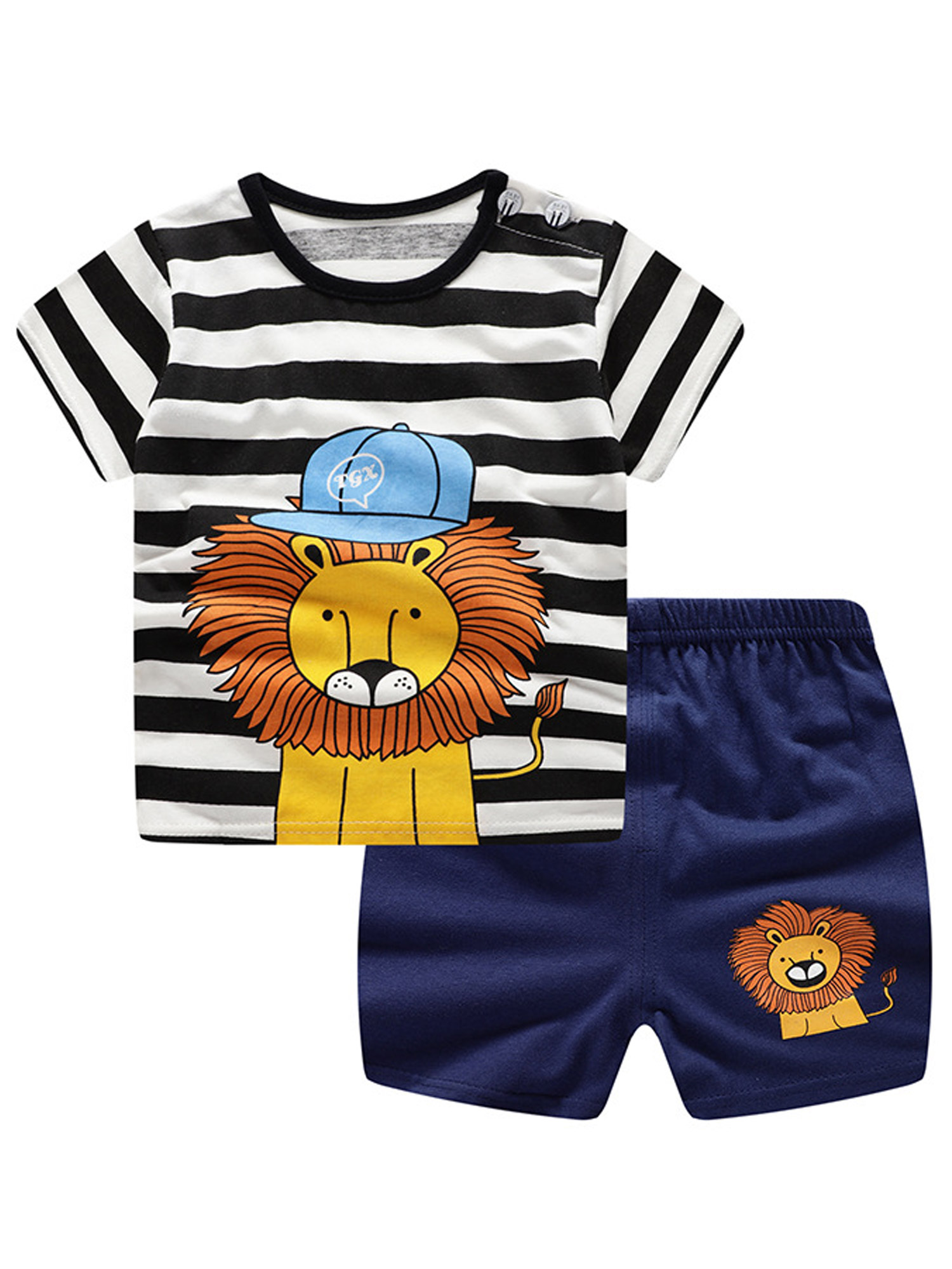 Ketty More Toddler Boy Unique Printed Comfortable Outfit Set