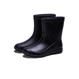 Tom Carry Men Comfort Slip Resistant Rubber Rain Boot