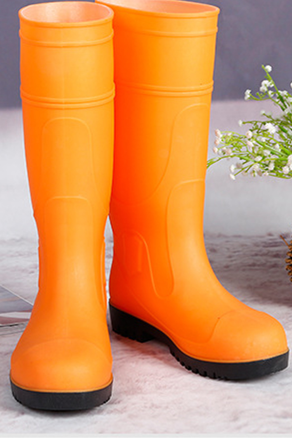 Orange rubber boots Sale
